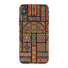 Medieval Stained Glass Windows Auguste Racinet Iphone Case, x / Matte, Phone Case Colorful Medieval Stained Glass Window Pattern