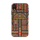 Medieval Stained Glass Windows Auguste Racinet Iphone Case, Xr / Matte, Phone Case Colorful Medieval Stained Glass Window Pattern