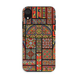 Medieval Stained Glass Windows - Auguste Racinet Iphone Case, Xr / Matte, Phone Case Colorful Medieval Stained Glass Window Pattern