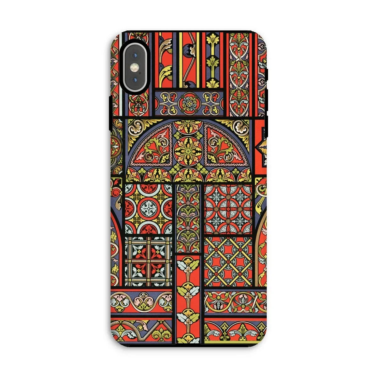 Medieval Stained Glass Windows - Auguste Racinet Iphone Case, Xs Max / Matte, Phone Case Colorful Medieval Stained Glass Window Pattern