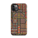 Medieval Stained Glass Windows - Auguste Racinet Phone Case Iphone 11 Pro Max / Matte Patterned, Mobile Cases