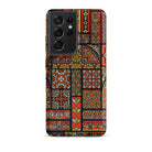 Medieval Stained Glass Windows Auguste Racinet Samsung Case, Galaxy S21 Ultra / Matte, Smartphone Case Multi Patterned Stained Glass Design