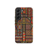 Medieval Stained Glass Windows - Auguste Racinet Samsung Case, Galaxy S22 / Matte, Smartphone Case Colorful Stained-glass Window Pattern