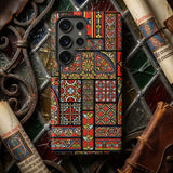 Medieval Stained Glass Windows - Auguste Racinet Samsung Galaxy Case, Mobile Phone Cases, Toby Leon