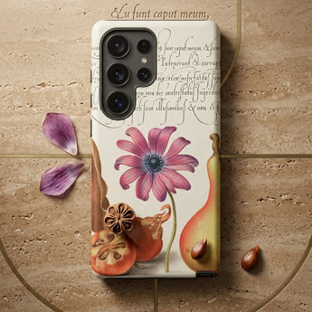 Medlar Poppy Anemone and Pear, Model Book of Calligraphy Phone Case Outer Shell Mobile Cases