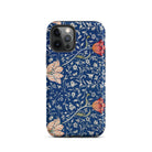Medway - William Morris Victorian Era Iphone Case, 12 Pro / Tough Phone, Floral Patterned Phone Case