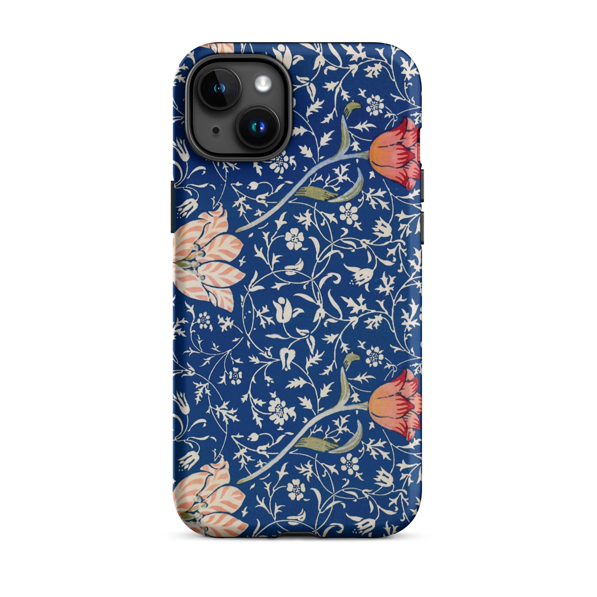 Medway - William Morris Victorian Era Iphone Case, 15 Plus / Matte, Floral Patterned Phone Case