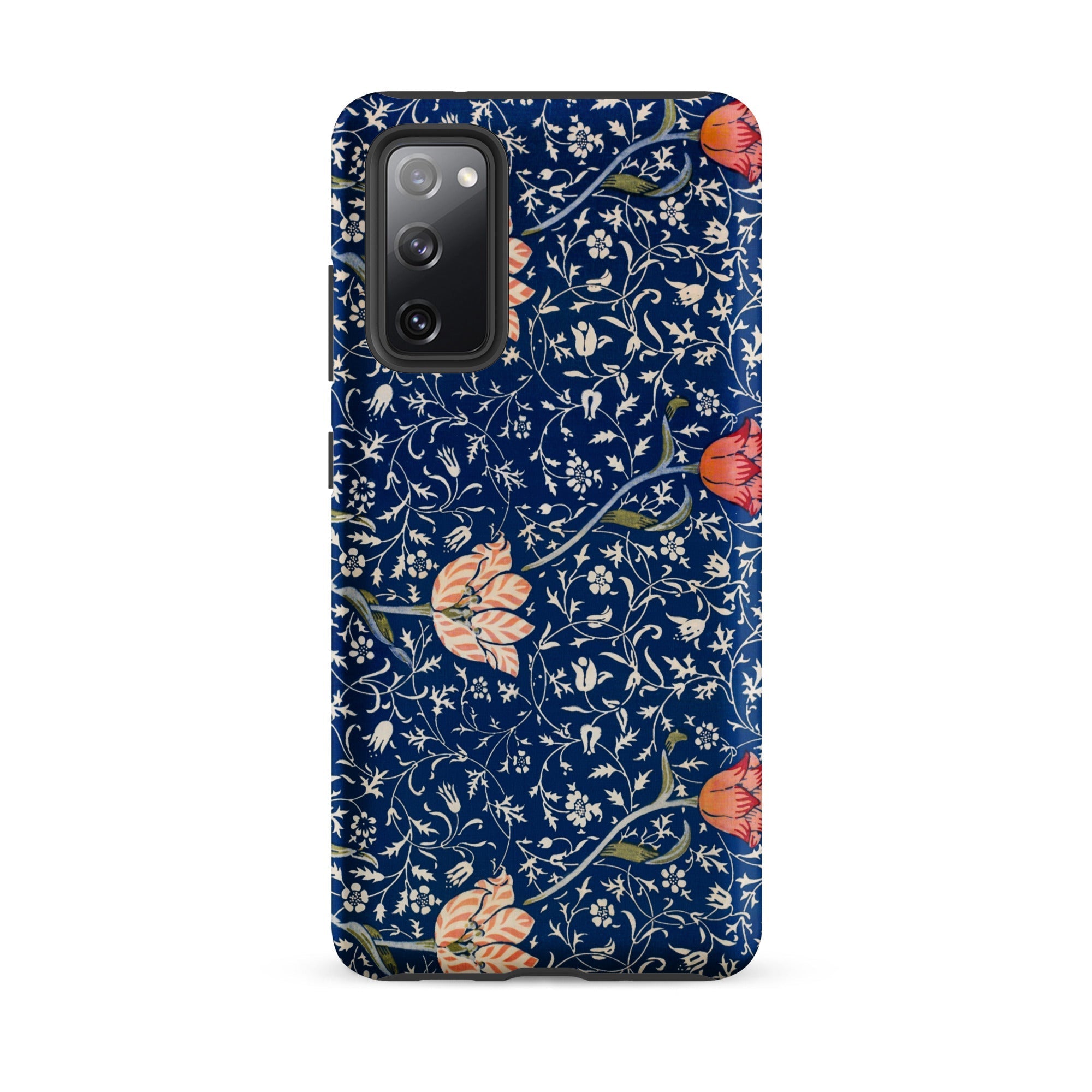 Medway William Morris Victorian Era Samsung Case, Galaxy S20 Fe / Matte, Blue Phone Case Floral Pattern