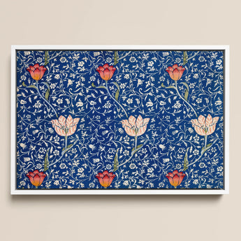 Medway - William Morris Victorian Floral Art Print / Canvas, 18x12’’ / 46x31cm / White Frame, Posters Prints & Visual Artwork, Toby Leon