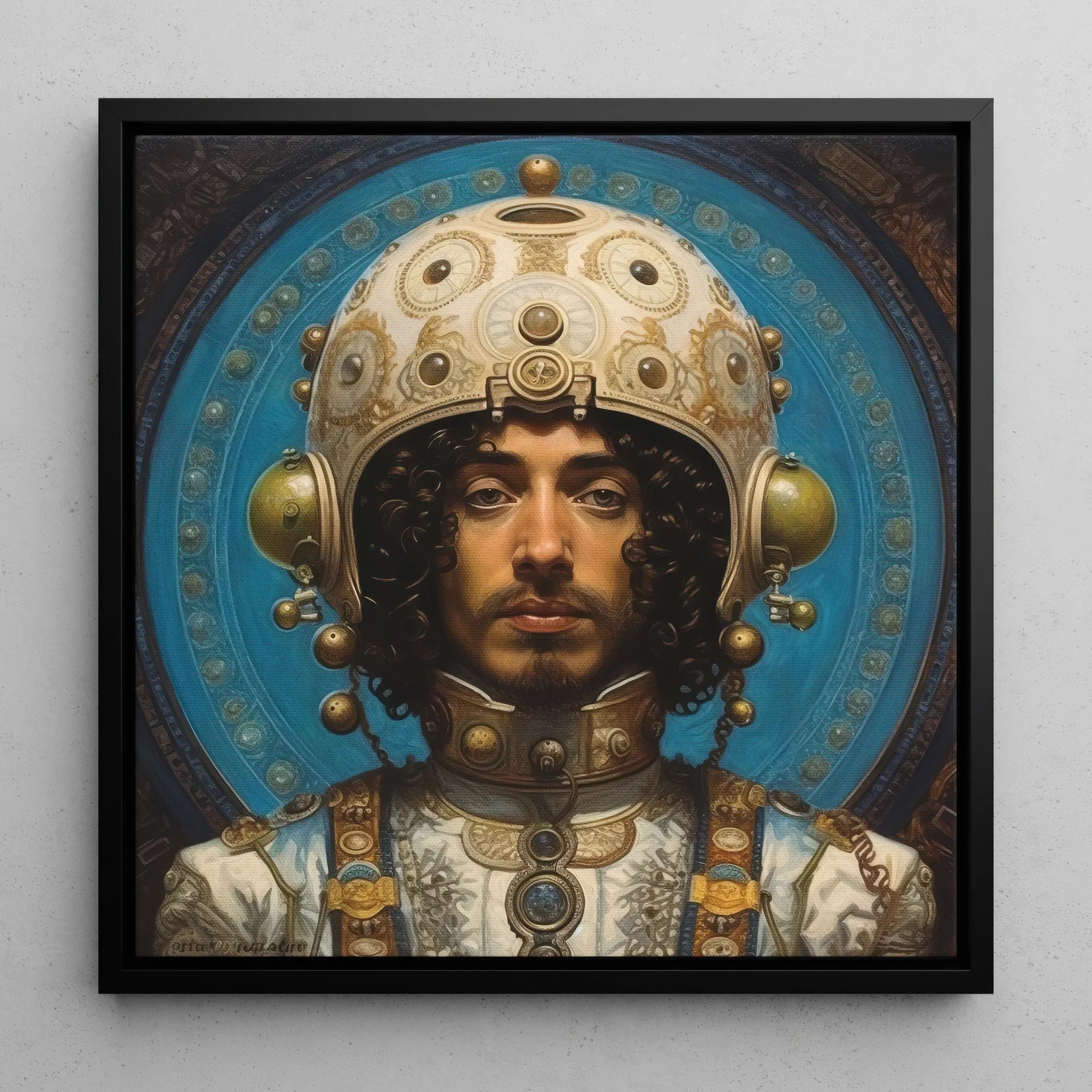 Mehdi - Gay Arabic Astronaut Art Framed Canvas Posters Prints & Visual Artwork