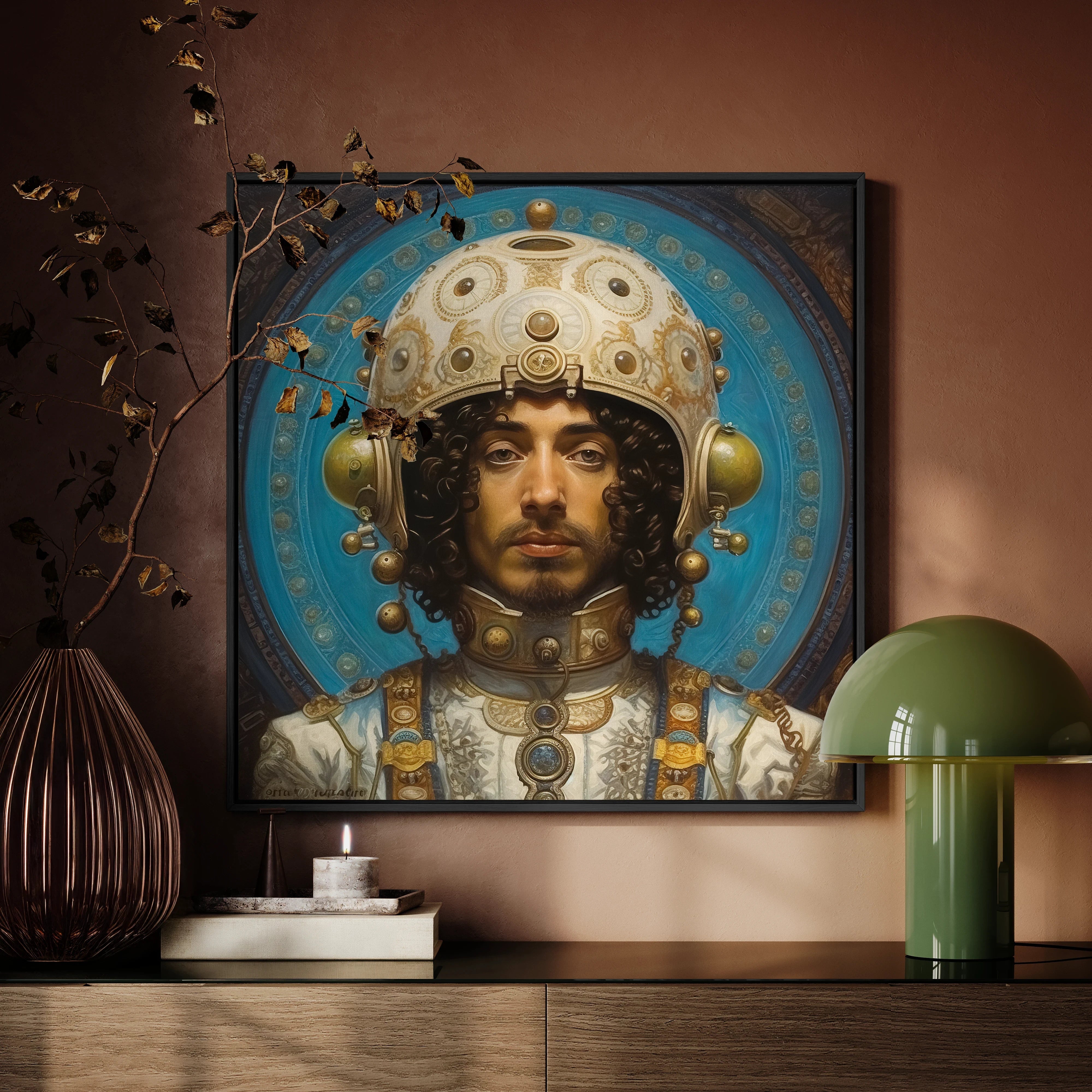 Mehdi - Gay Arabic Astronaut Art Framed Canvas Posters Prints & Visual Artwork