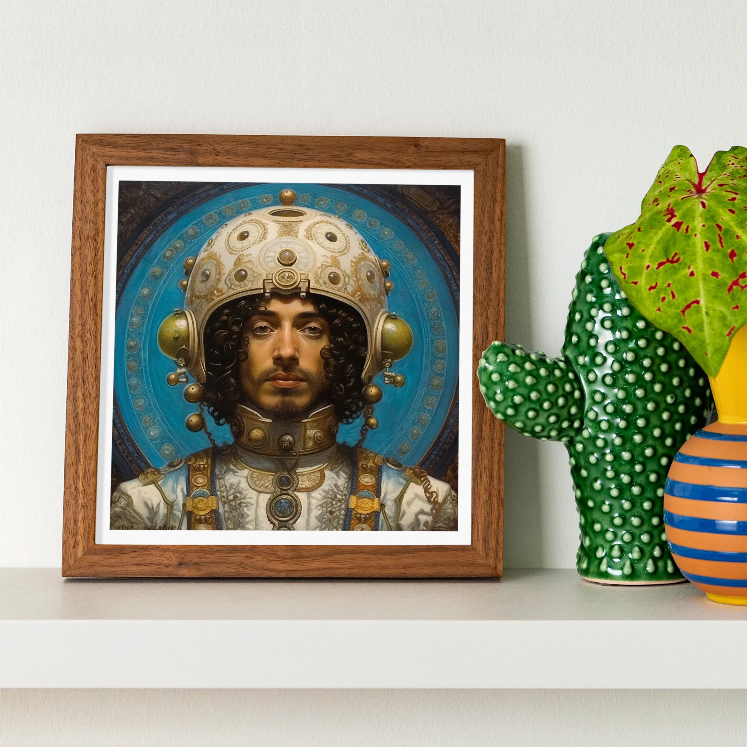 Mehdi - Gay Arabic Astronaut Art Print Posters Prints & Visual Artwork