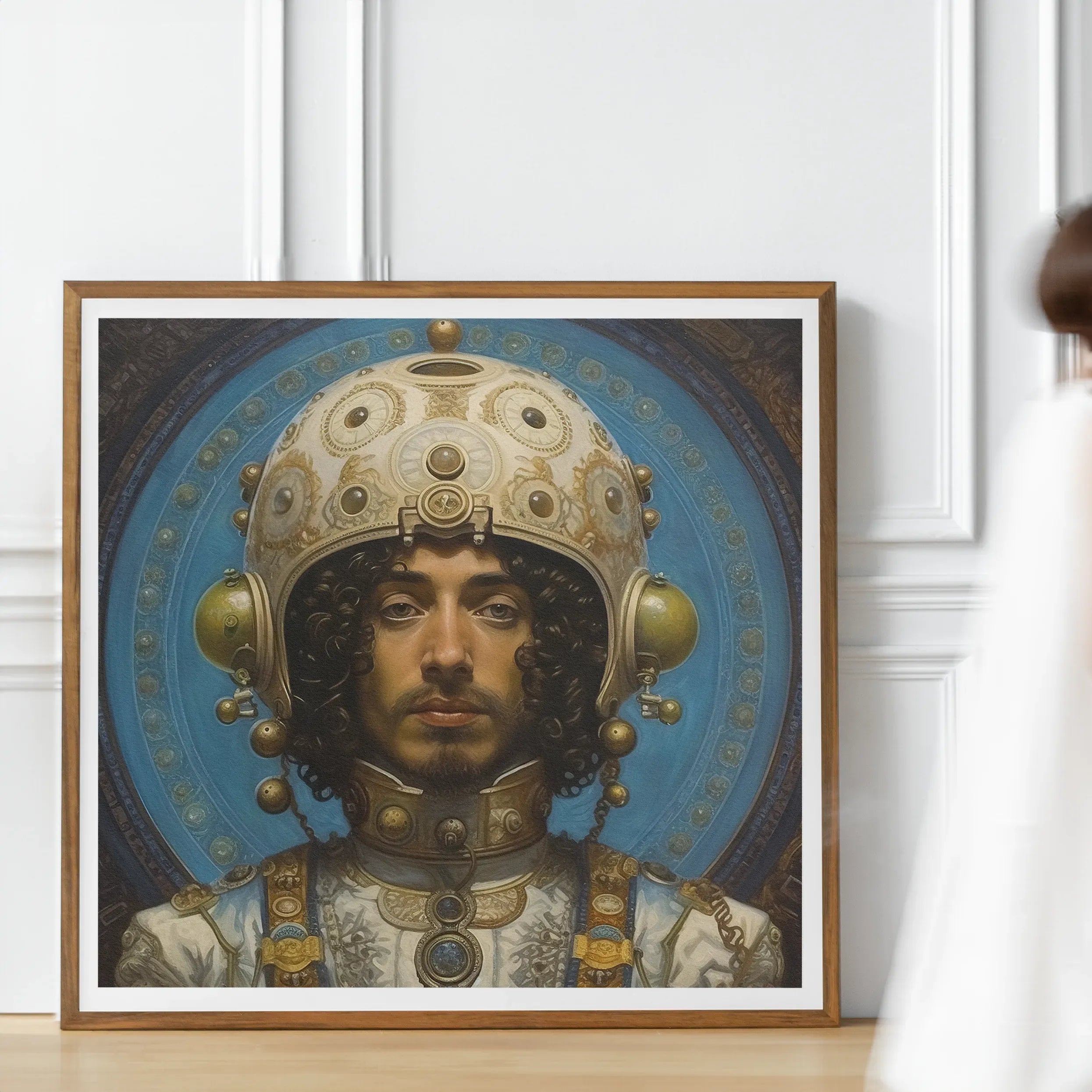 Mehdi - Gay Muslim Astronaut Aesthetic Art Print - Posters Prints & Visual Artwork - Aesthetic Art