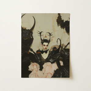 Memnoch - Gay Ancient Vampire Art Print / Canvas, 12x16’’ / 31x41cm / Unframed / no Border, Posters Prints & Visual Artwork, Toby Leon