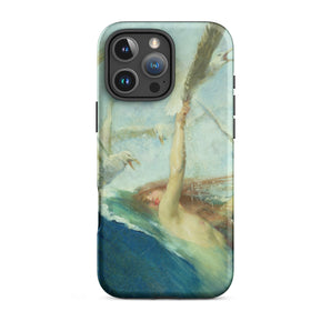 Mermaid Being Mobbed by Seagulls - Giovanni Segantini Iphone Case, 16 Pro Max / Matte, Iphone Case Painting Design