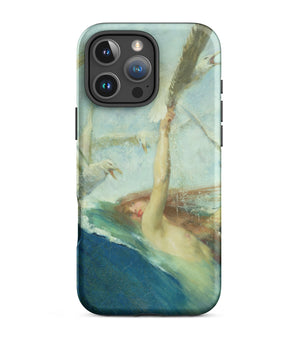 Iphone 16 Pro Max / Matte Mermaid Being Mobbed by Seagulls - Giovanni Segantini Phone Case