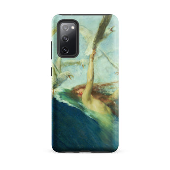 Mermaid Being Mobbed by Seagulls - Giovanni Segantini Samsung Case, Galaxy S20 Fe / Matte, Phone Case Classical Painting Person Water
