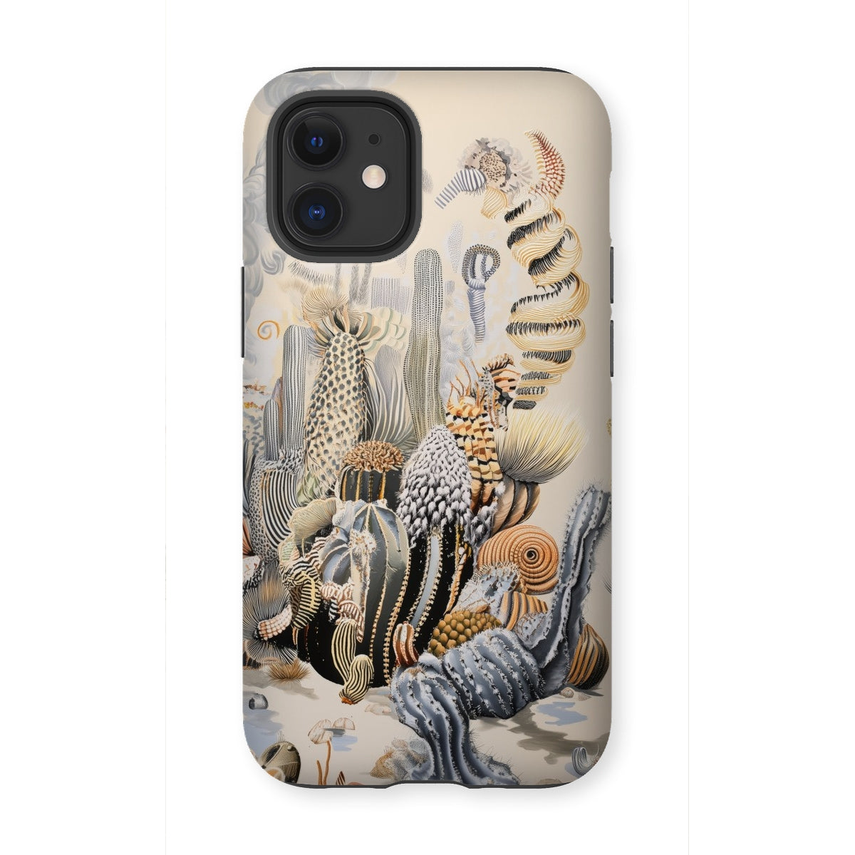 Metropolis - Surreal Cactus Art Iphone Case, 12 Mini / Matte, Phone Case Cactus Illustration
