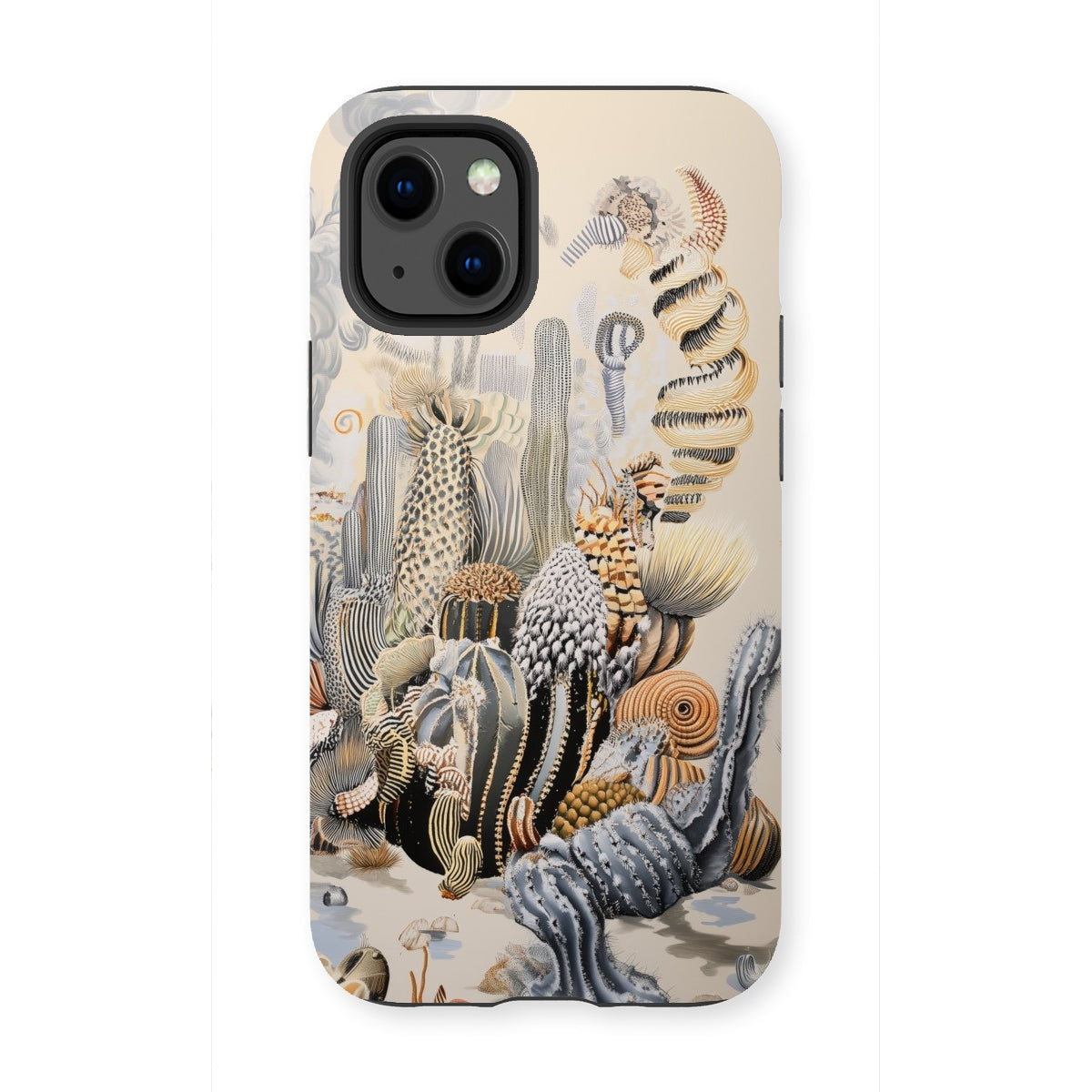 Metropolis - Surreal Cactus Art Iphone Case, 13 Mini / Matte, Iphone Case Surreal Cactus Garden Design