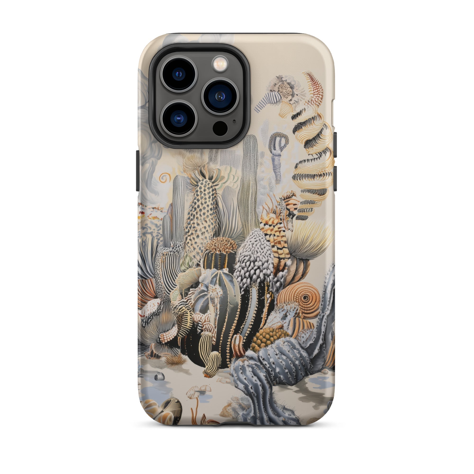 Metropolis Surreal Cactus Art Iphone Case, 14 Pro Max / Matte, Cactus Themed Iphone Case