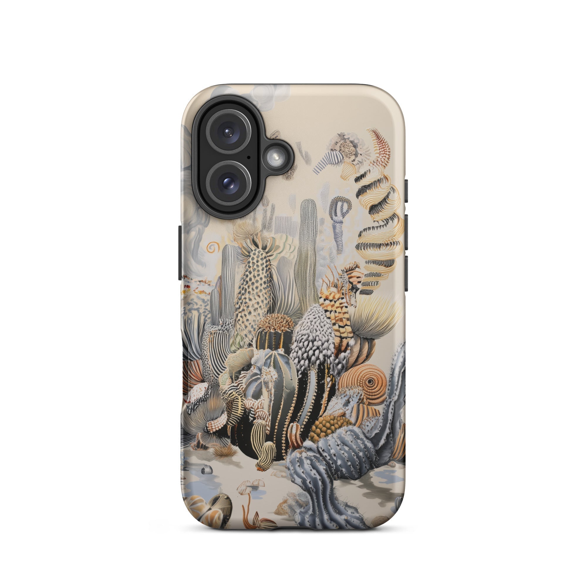 Metropolis Surreal Cactus Art Iphone Case, 16 / Matte, Phone Case Desert Plant Design