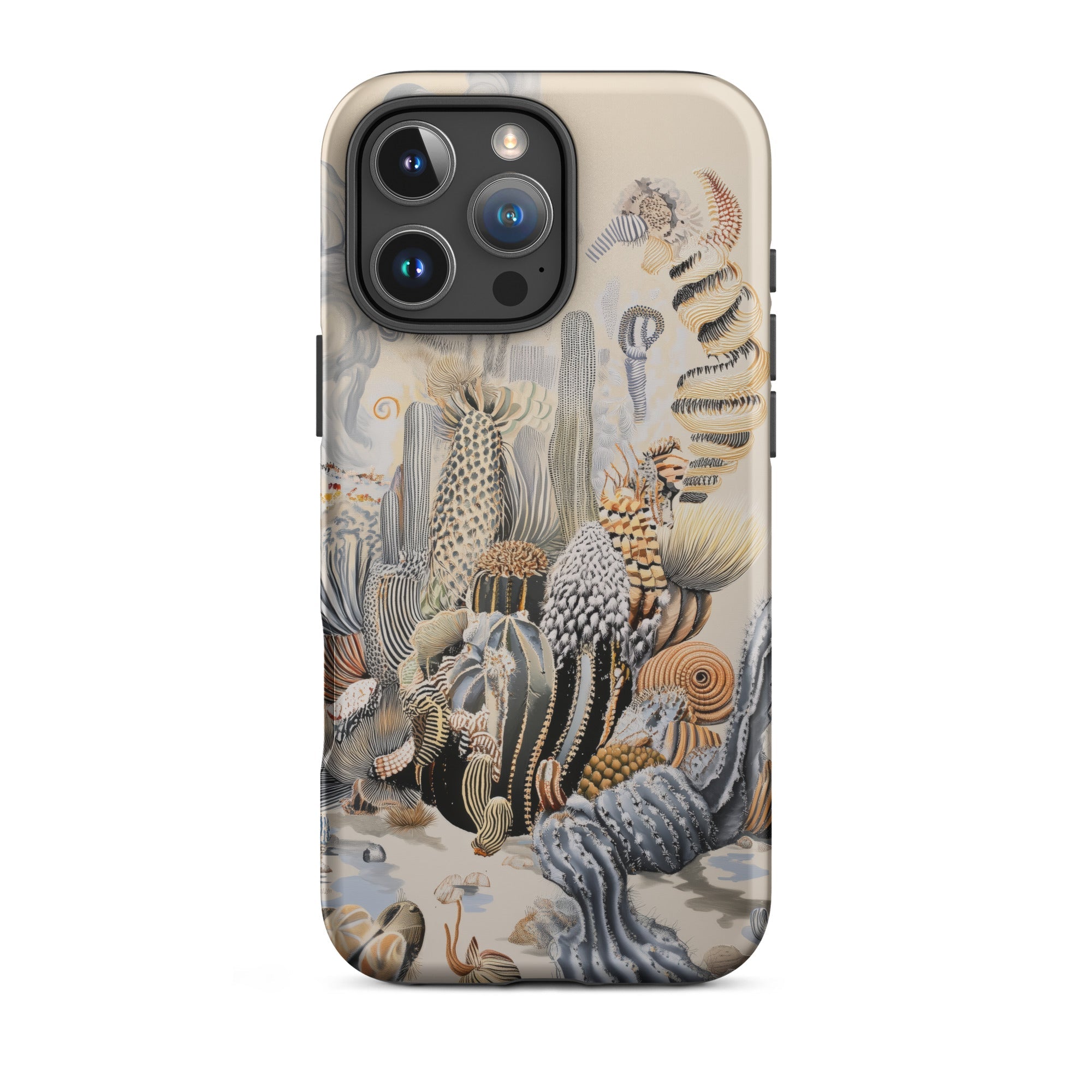 Metropolis - Surreal Cactus Art Iphone Case, 16 Pro Max / Matte, Iphone Case Surreal Desert Landscape