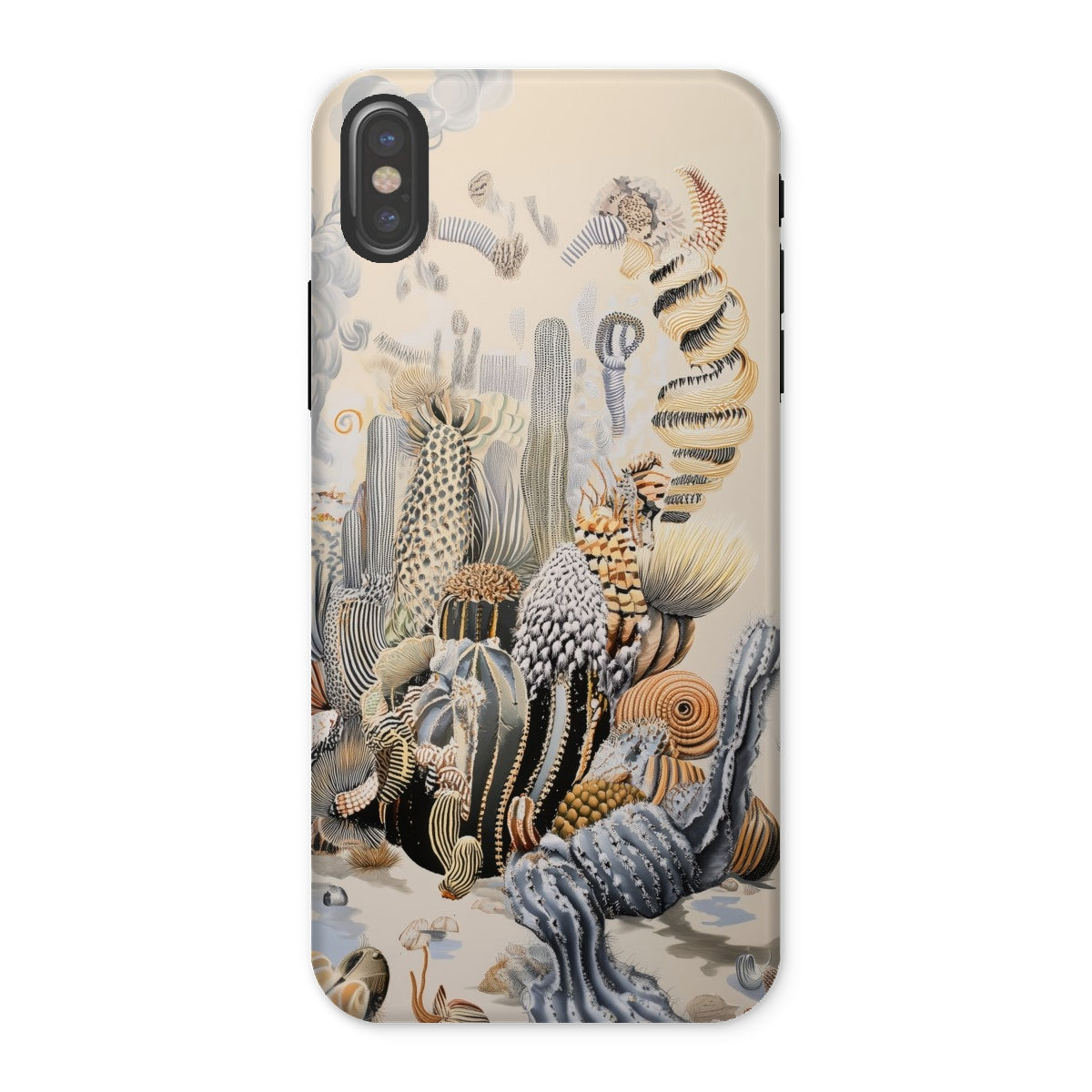Metropolis Surreal Cactus Art Iphone Case, x / Matte, Phone Case Surreal Cactus Design