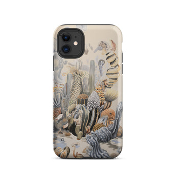 Metropolis - Surreal Cactus Art Phone Case Iphone 11 / Matte Iphone Case Desert Plant Design Surreal Cactus Art, Skyline Blooms, Succulent