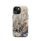 Metropolis - Surreal Cactus Art Phone Case Iphone 15 / Matte Cactus-themed Phone Case Surreal Cactus Art, Skyline Blooms, Succulent