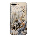 Metropolis - Surreal Cactus Art Phone Case Iphone 8 Plus / Matte Cactus-themed Phone Case Surreal Cactus Art, Skyline Blooms, Succulent