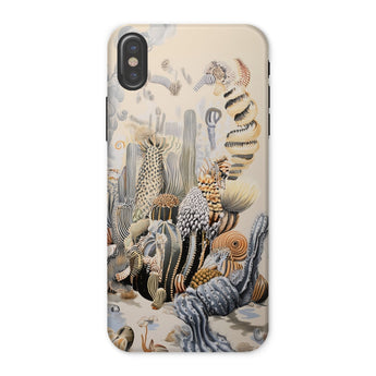 Metropolis - Surreal Cactus Art Phone Case Iphone x / Matte Phone Case Surreal Cactus Design Art, Skyline Blooms, Succulent Structures