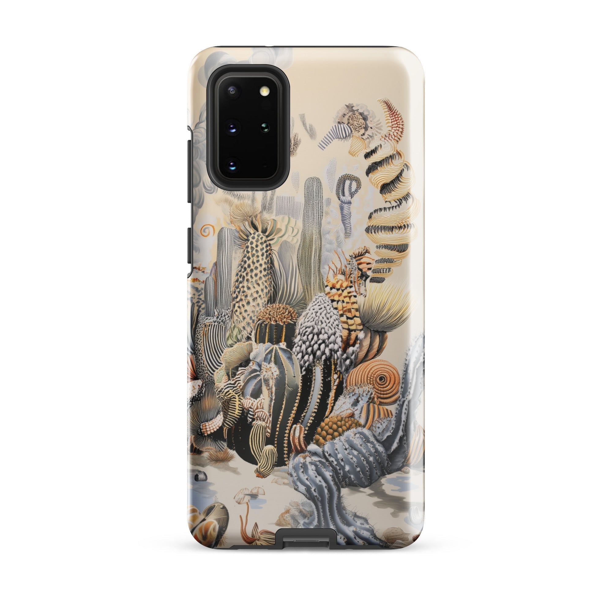 Metropolis Surreal Cactus Art Samsung Case, Galaxy S20 Plus / Gloss, Smartphone Case Whimsical Nature Inspired Design Types Cacti Succulents