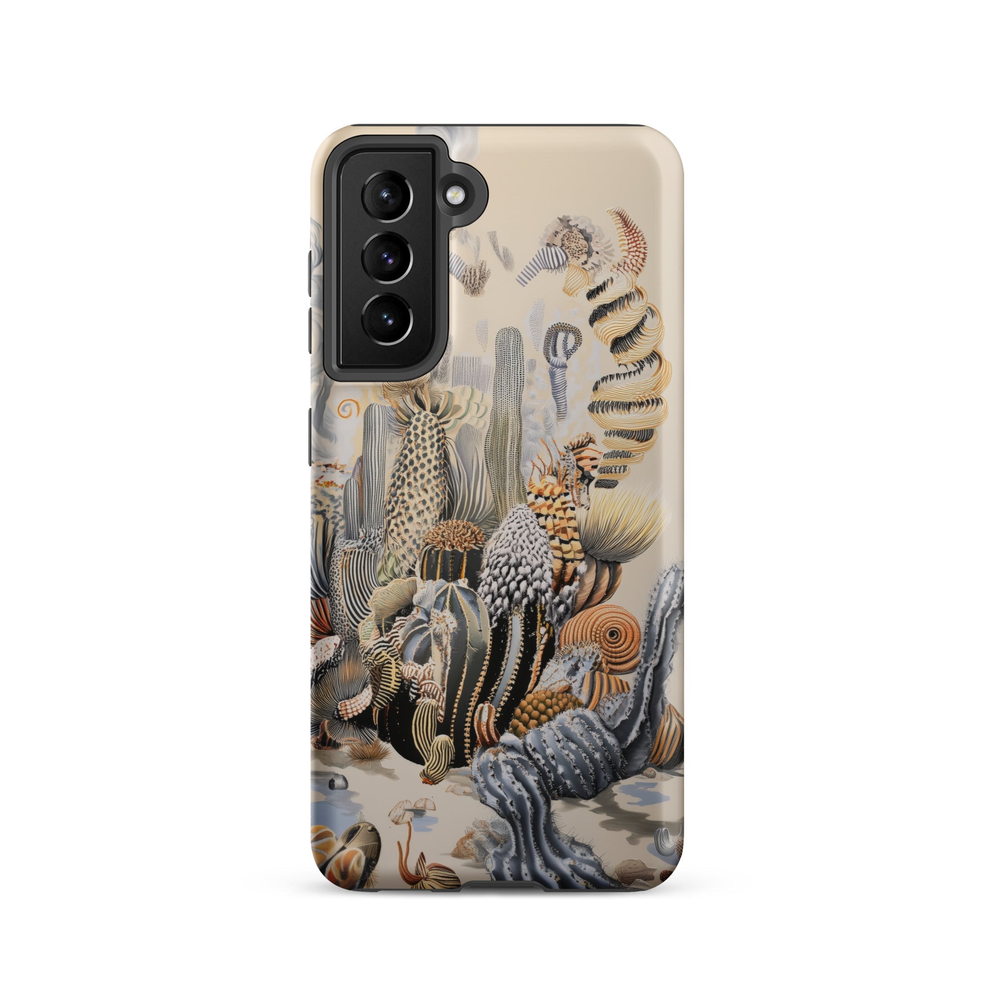 Metropolis Surreal Cactus Art Samsung Case, Galaxy S21 / Matte, Phone Case Botanical Illustration Cacti Succulents