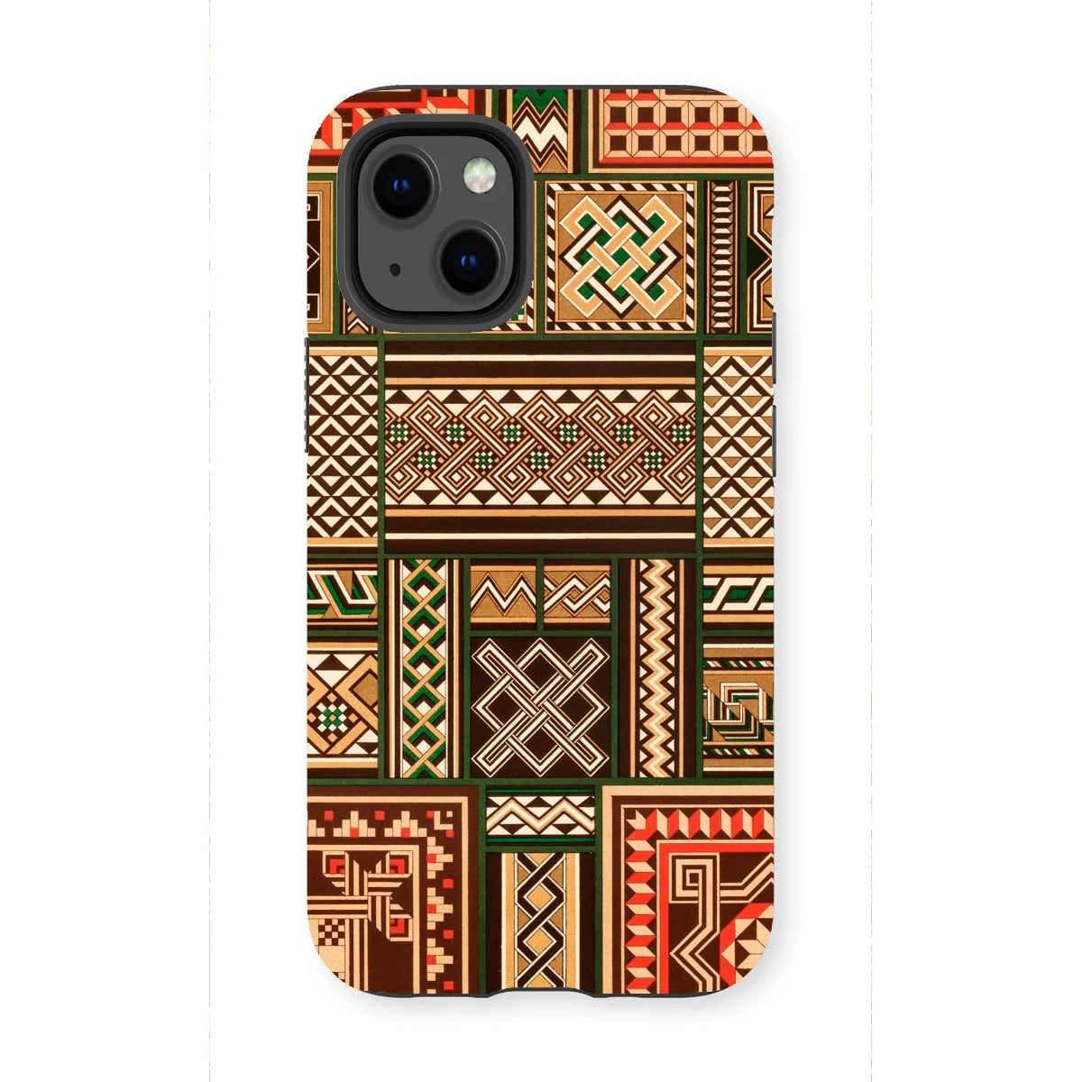 Medieval Floor Tile Patterns - Auguste Racinet Iphone Case 13 Mini / Gloss Mobile Phone Cases