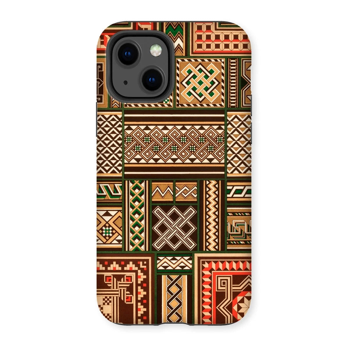 Medieval Floor Tile Patterns - Auguste Racinet Iphone Case 13 / Gloss Mobile Phone Cases