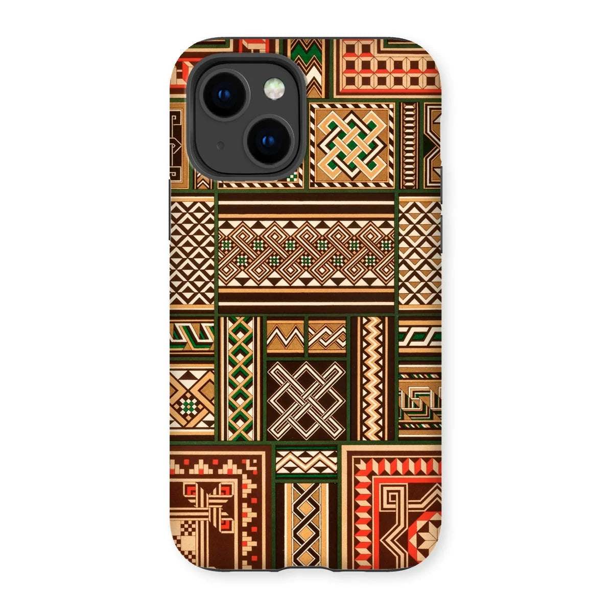 Medieval Floor Tile Patterns - Auguste Racinet Iphone Case 14 / Gloss Mobile Phone Cases