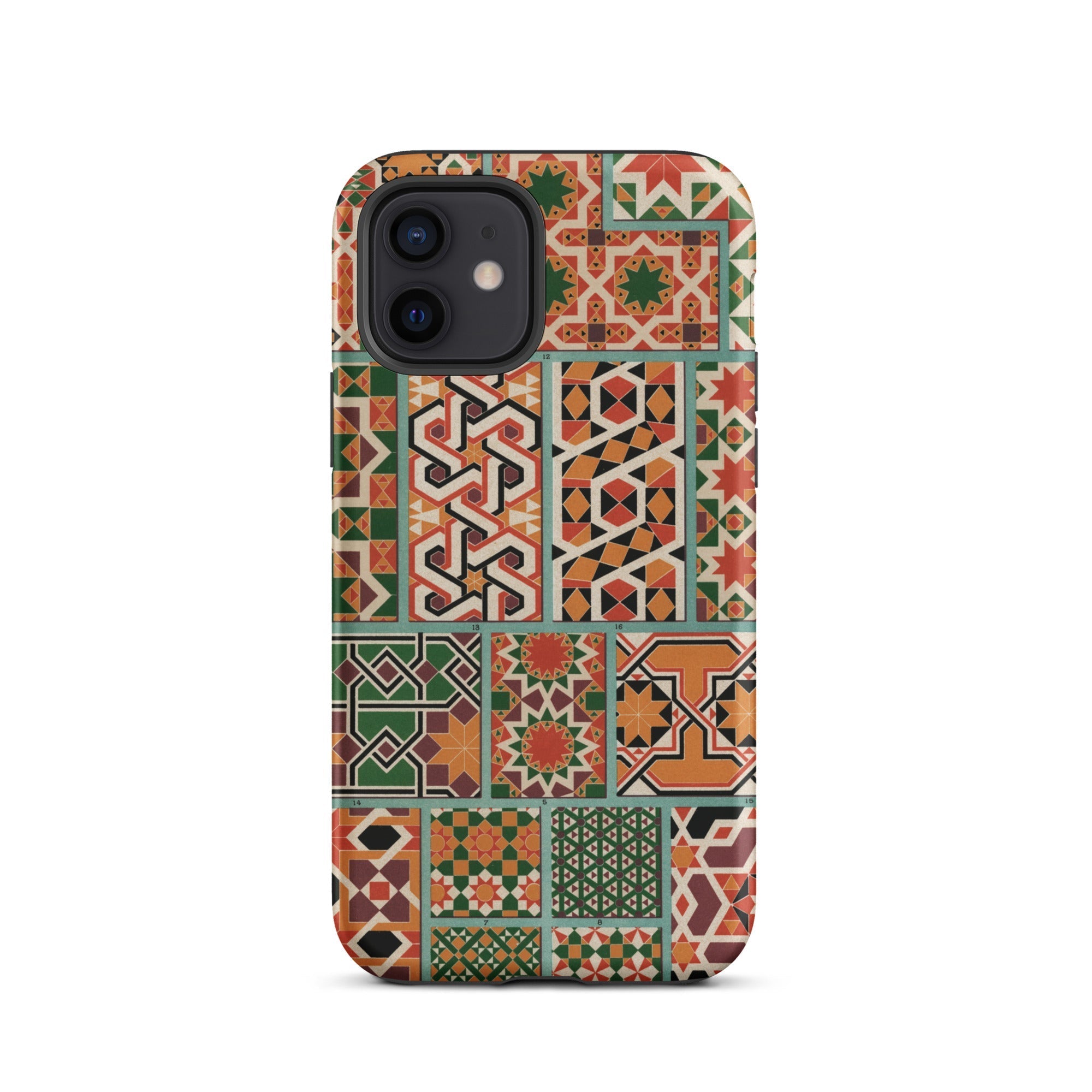 Middle Ages Pattern Design Auguste Racinet Iphone Case, 12 / Matte, Patterned Smartphone Case