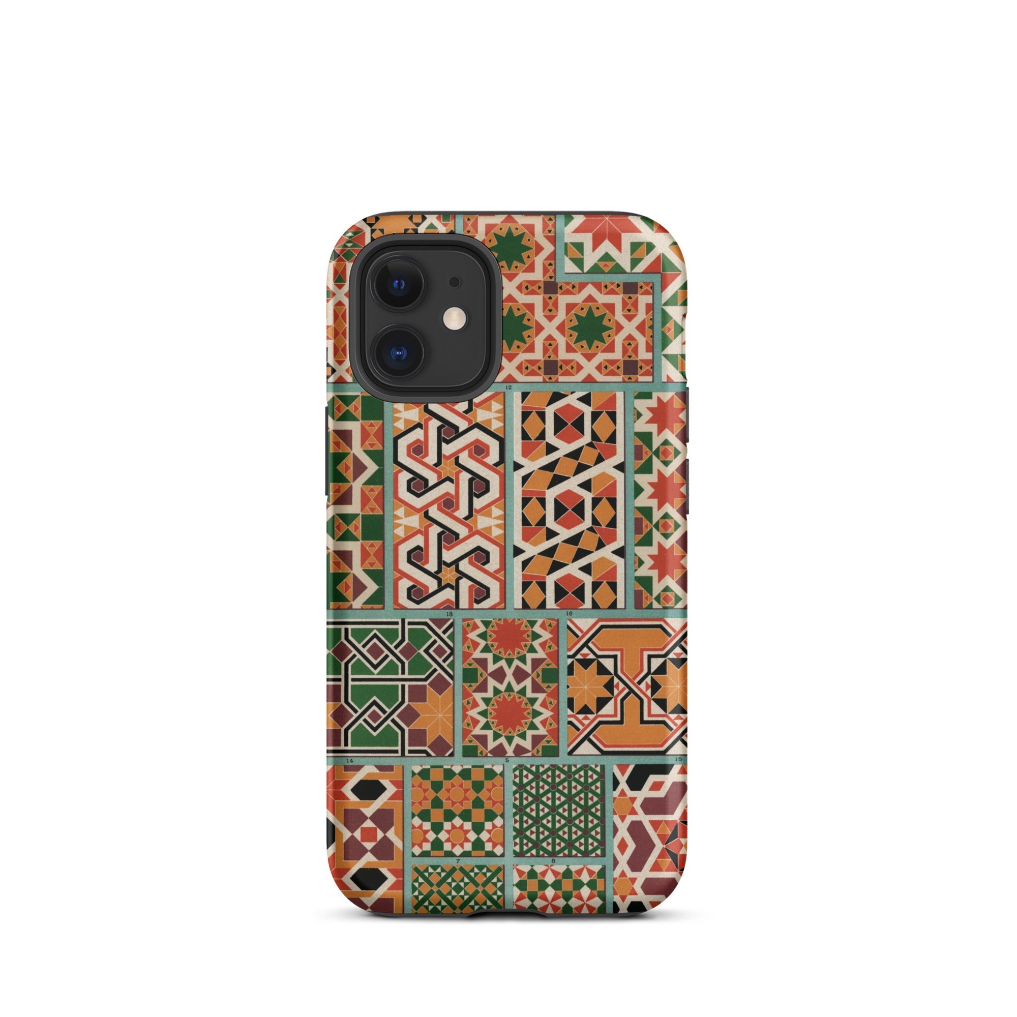 Middle Ages Pattern Design Auguste Racinet Iphone Case, 12 Mini / Matte, Patterned Smartphone Case