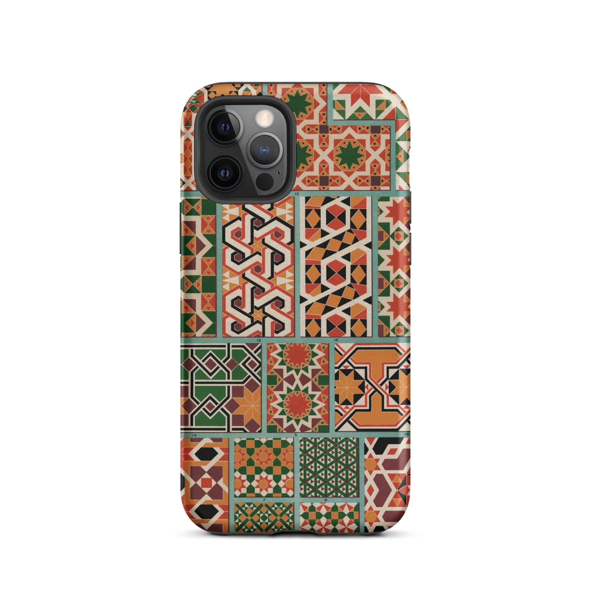 Middle Ages Pattern Design Auguste Racinet Iphone Case, 12 Pro / Matte, Patterned Smartphone Case