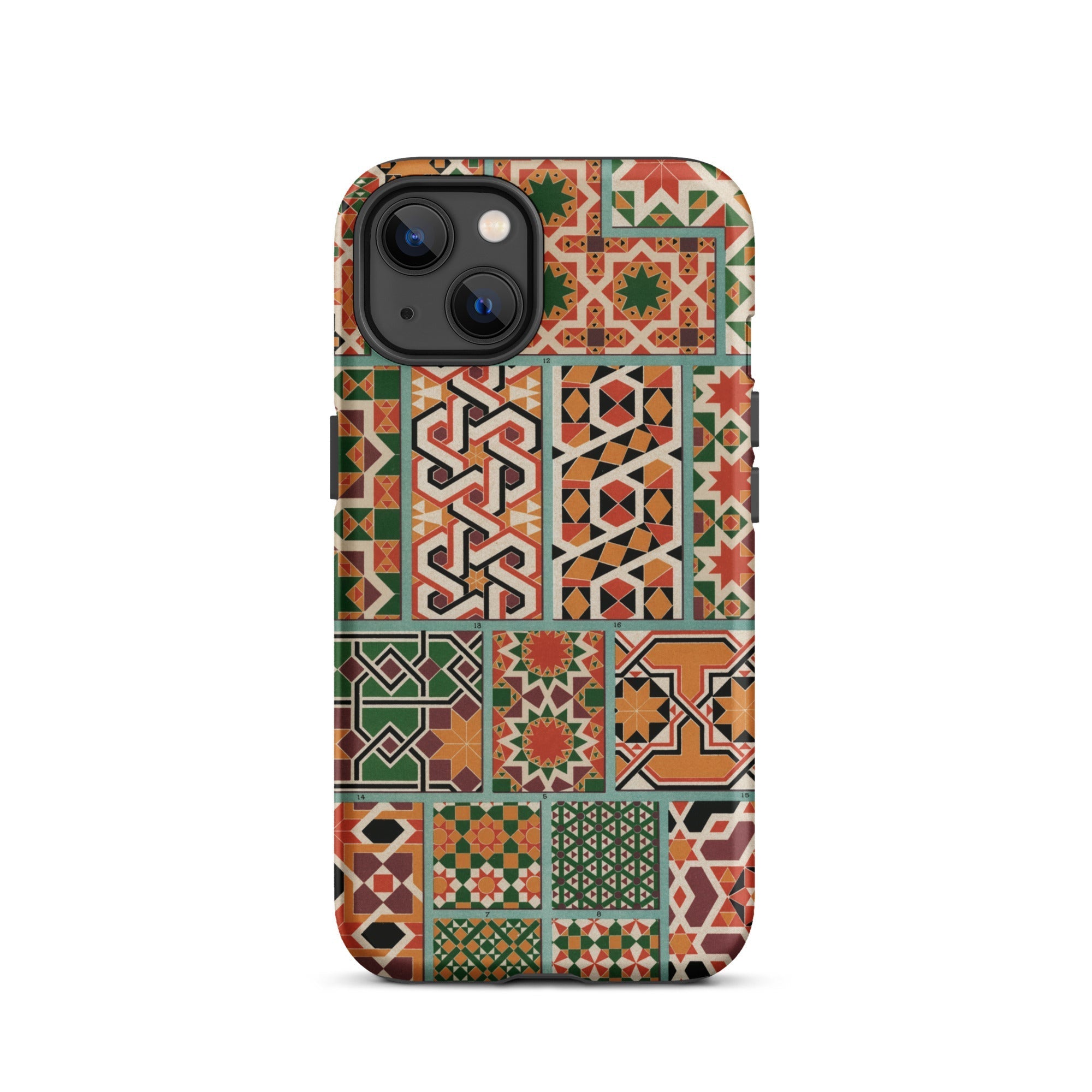 Middle Ages Pattern Design Auguste Racinet Iphone Case, 13 / Matte, Patterned Smartphone Case