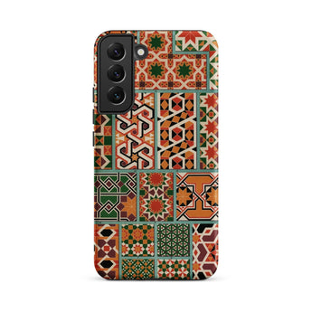 Middle Ages Pattern Design - Auguste Racinet Phone Case Samsung Galaxy S22 Plus / Matte Vibrant Geometric-patterned Phone Case Mosaic