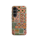 Middle Ages Pattern Design - Auguste Racinet Phone Case Samsung Galaxy S24 / Matte Vibrant Geometric-patterned Phone Case Mosaic Design