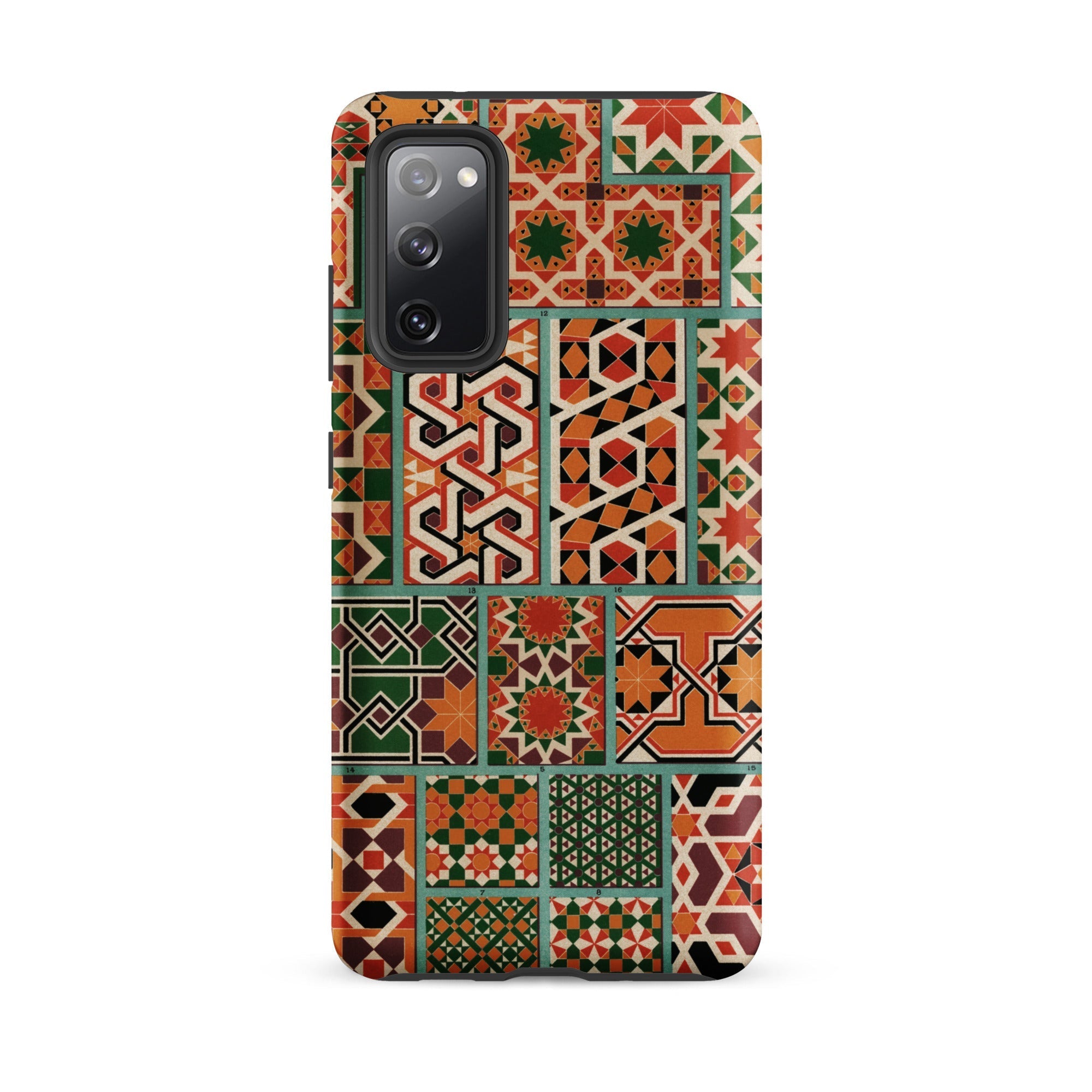 Middle Ages Pattern Design Auguste Racinet Samsung Case, Galaxy S20 Fe / Matte, Smartphone Case Adorned Vibrant Mosaic Pattern Geometric