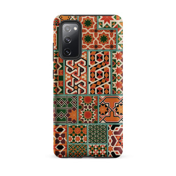 Middle Ages Pattern Design - Auguste Racinet Samsung Case, Galaxy S20 Fe / Matte, Smartphone Case Adorned Vibrant Mosaic Pattern Geometric