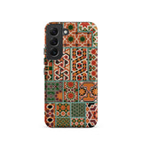 Middle Ages Pattern Design - Auguste Racinet Samsung Case, Galaxy S22 / Matte, Smartphone Case Colorful Mosaic Pattern