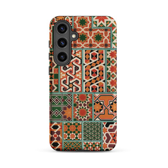 Middle Ages Pattern Design - Auguste Racinet Samsung Case, Galaxy S24 Plus / Matte, Smartphone Case Mosaic Colorful Intricate Geometric