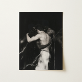 Middleman - Interracial Gay Erotica Art Print / Canvas, 12x16’’ / 31x41cm / Unframed / no Border, Posters Prints & Visual Artwork, Toby Leon
