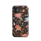 Midnight Call - Flora & Fauna Fabric Iphone Case, 11 / Tough Phone, Floral Patterned Phone Case