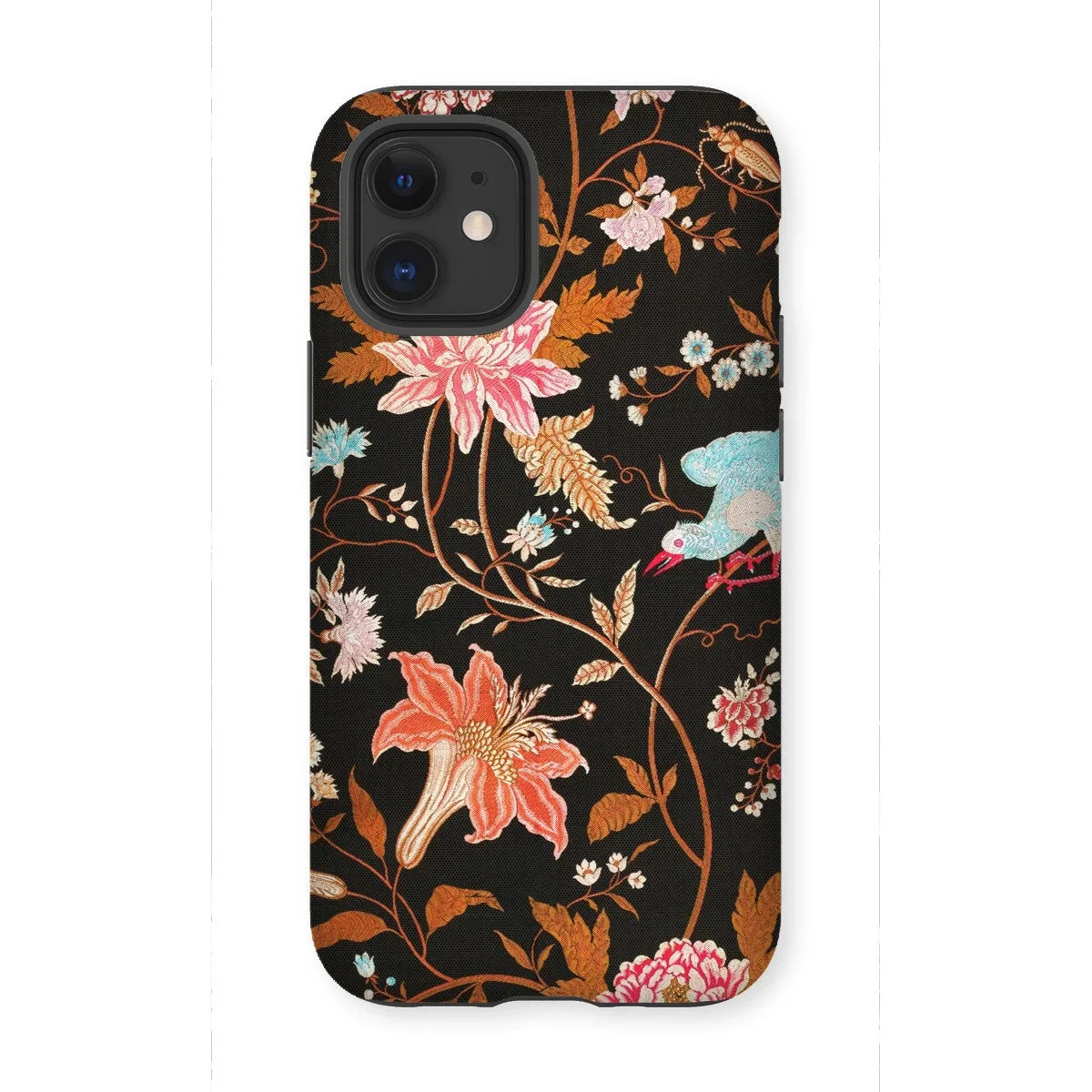 Midnight Call - Flora & Fauna Fabric Iphone Case 12 Mini / Matte Mobile Phone Cases