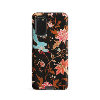 Midnight Call - Flora & Fauna Fabric Phone Case, Samsung Galaxy S20 / Matte, Mobile Cases, Toby Leon